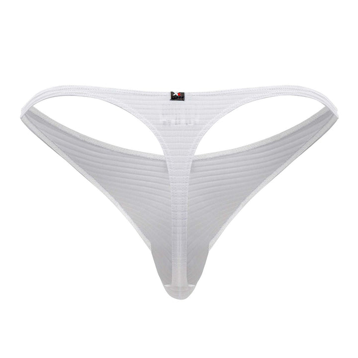 Xtremen Jacquard Men's Thong in White – men's thongs
