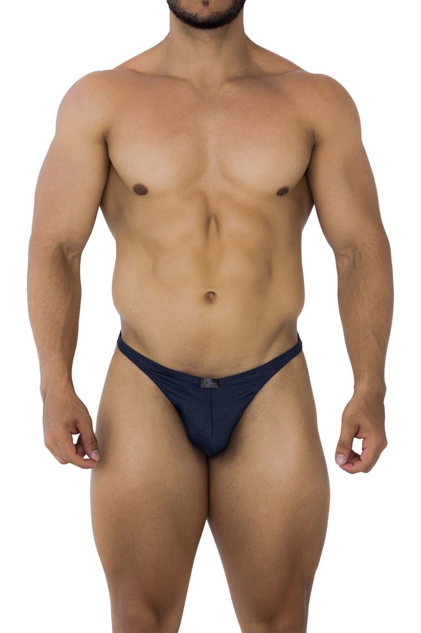 Xtremen Jacquard Men's Thong in Dark Blue – men's thongs