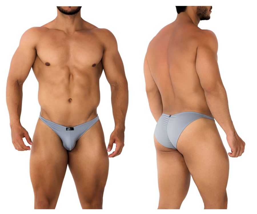 Xtremen Microfiber Bikini in Gray – men's briefs
