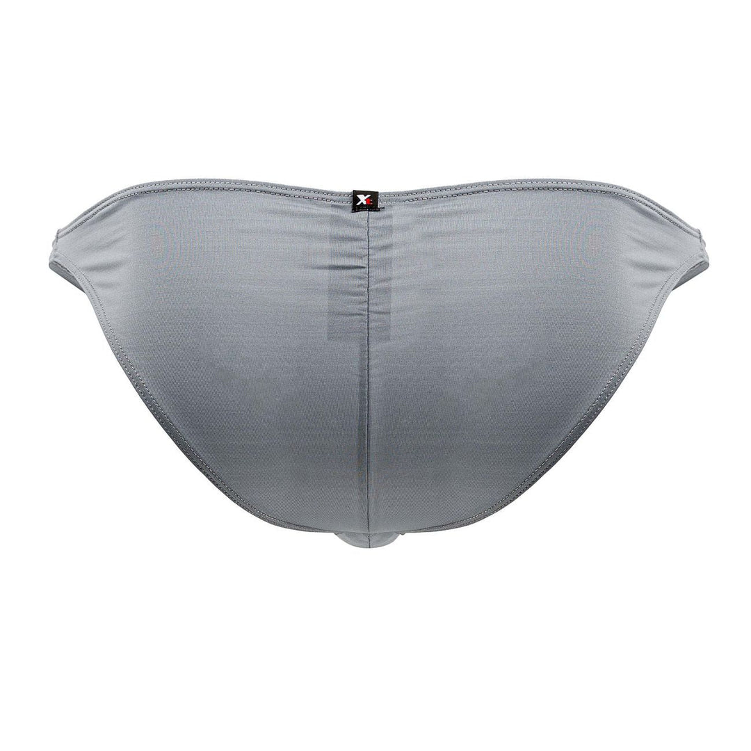 Xtremen Microfiber Bikini in Gray – men's briefs