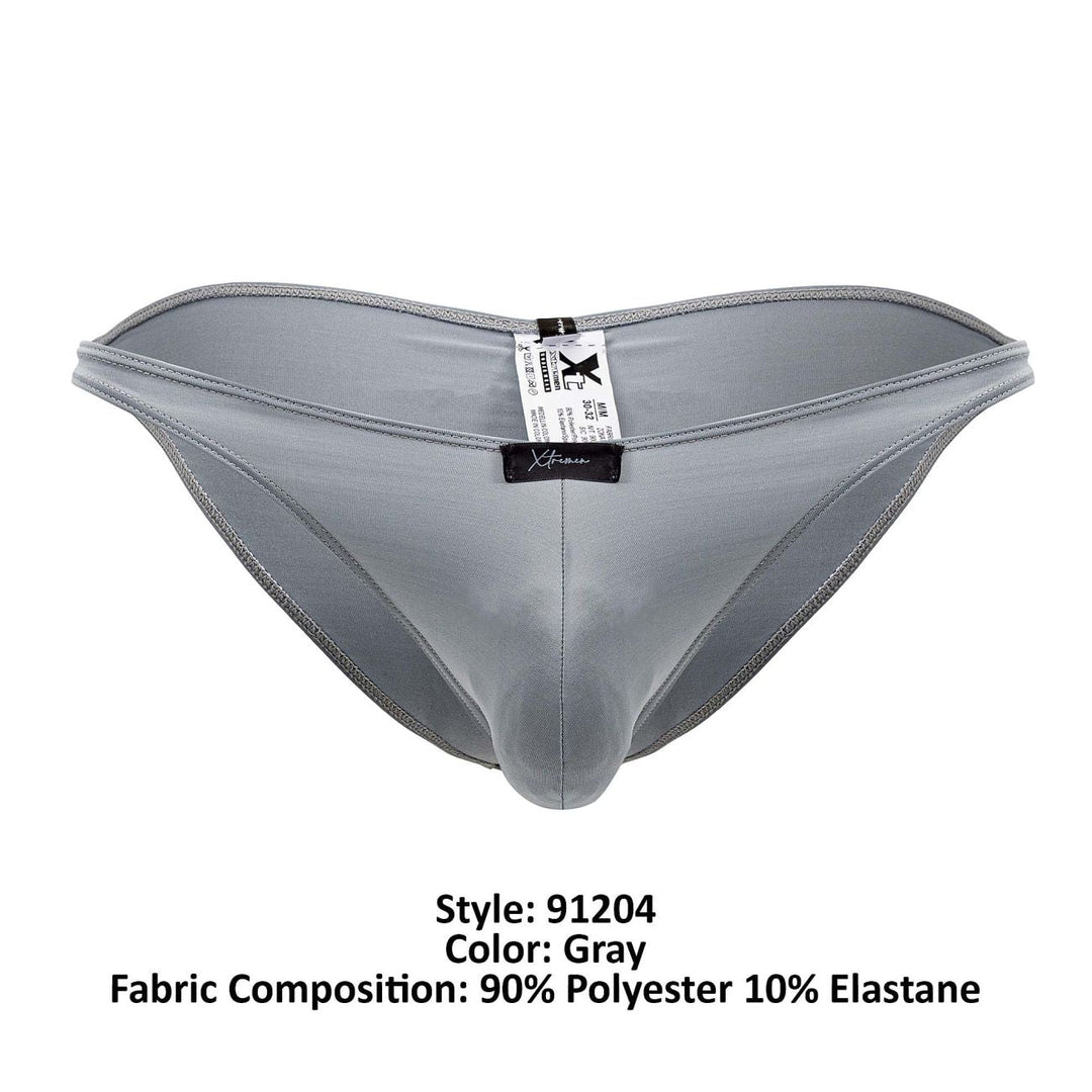 Xtremen Microfiber Bikini in Gray – men's briefs