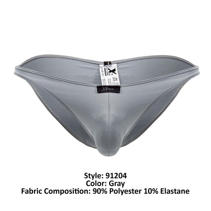 Xtremen Microfiber Bikini in Gray – men's briefs