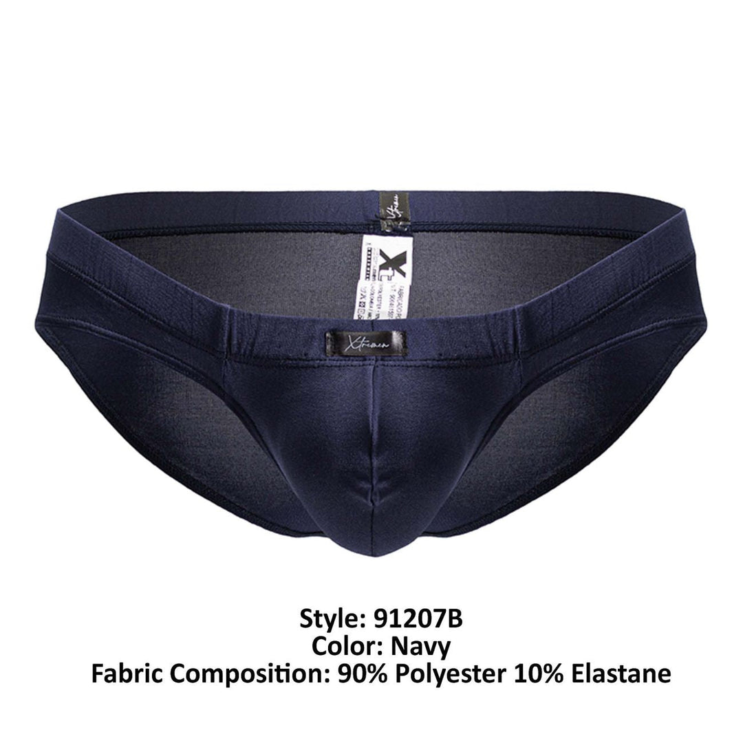 Xtremen Microfiber Men's Bikini Brief in Navy – men's briefs