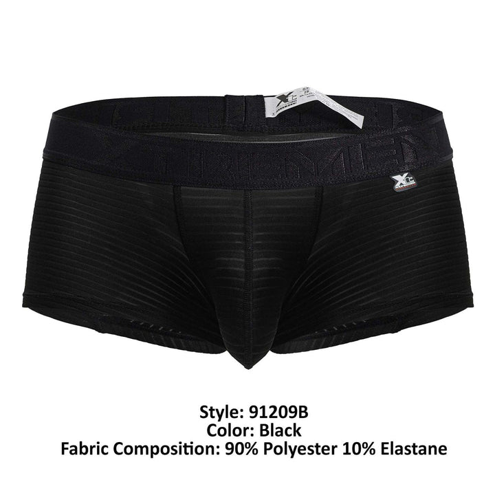 Xtremen Microfiber Men's Trunk Underwear in Black – men's trunks