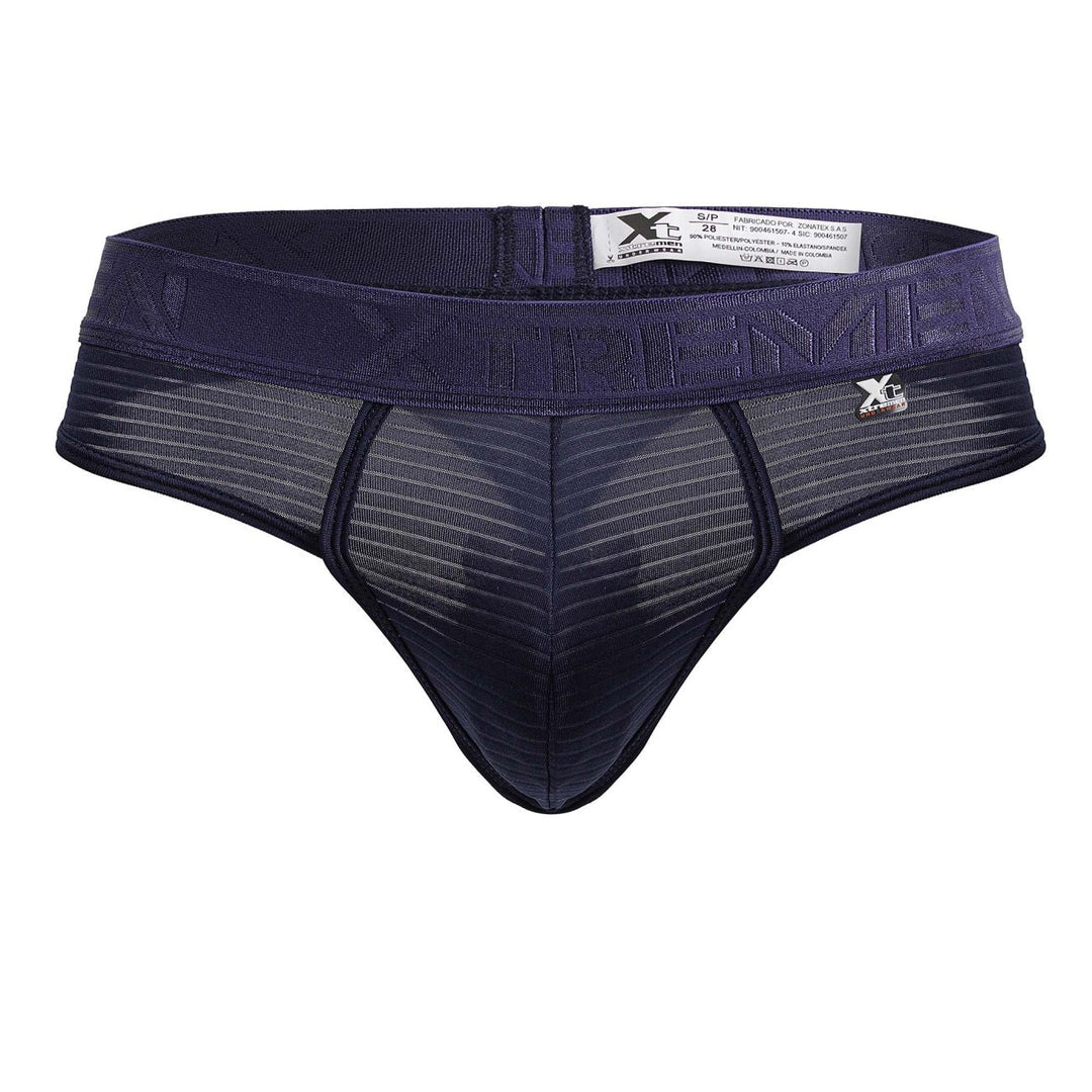 Xtremen Microfiber Thongs in Navy – men's thongs