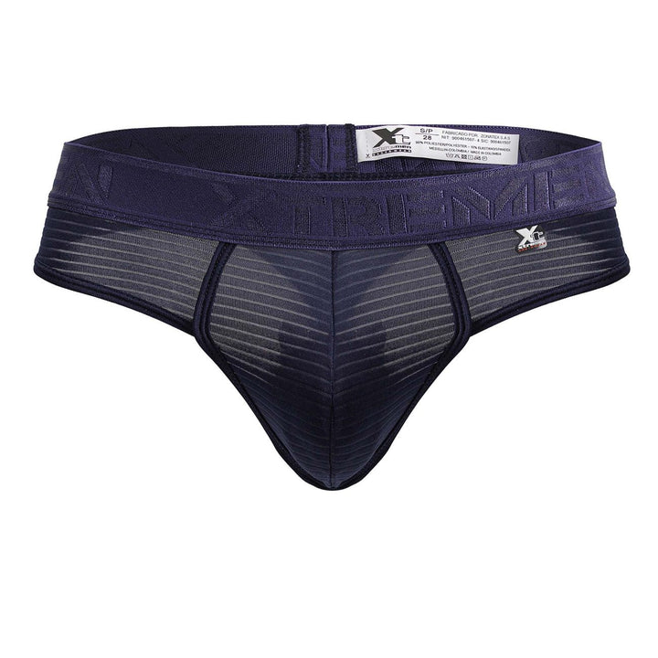 Xtremen Microfiber Thongs in Navy – men's thongs
