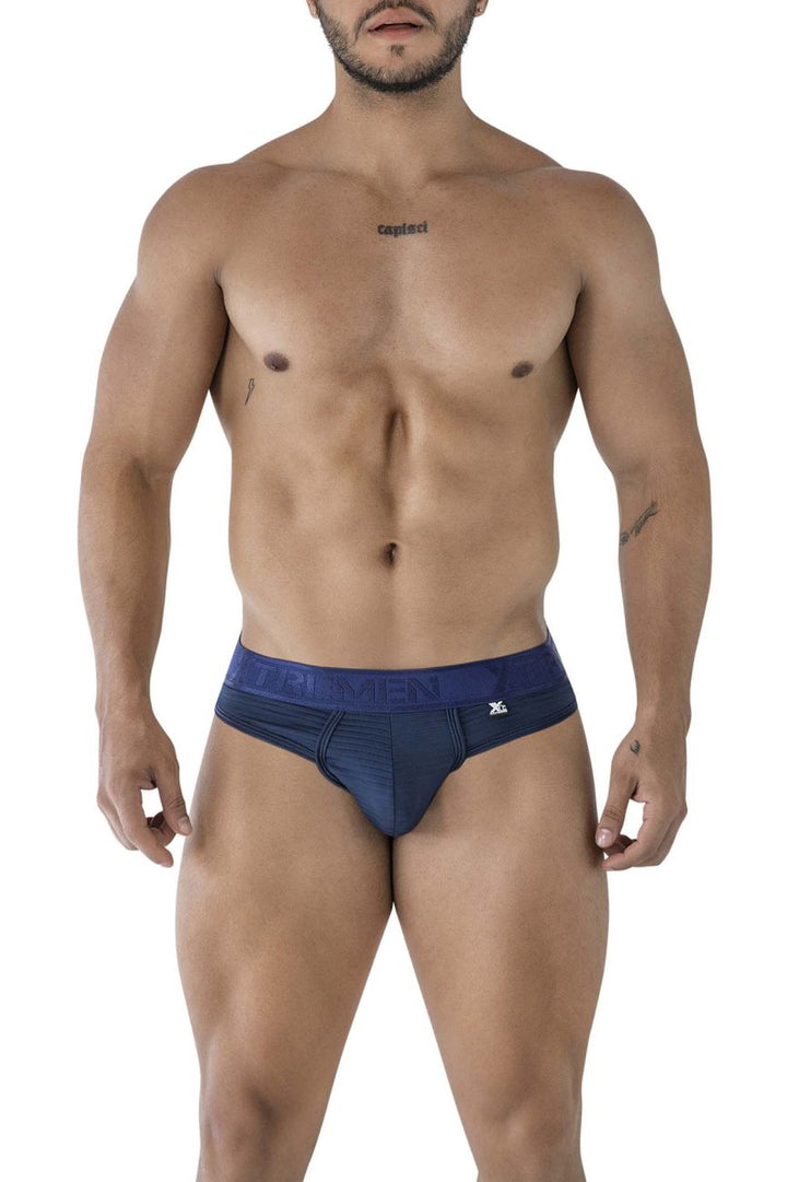Xtremen Microfiber Thongs in Navy – men's thongs