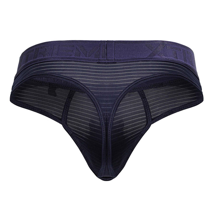 Xtremen Microfiber Thongs in Navy – men's thongs