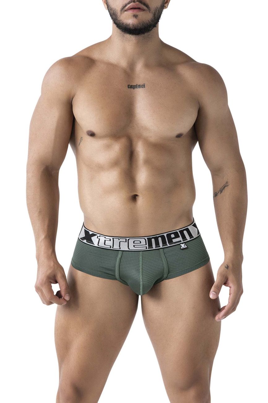 Xtremen Microfiber Briefs in Green – men's briefs