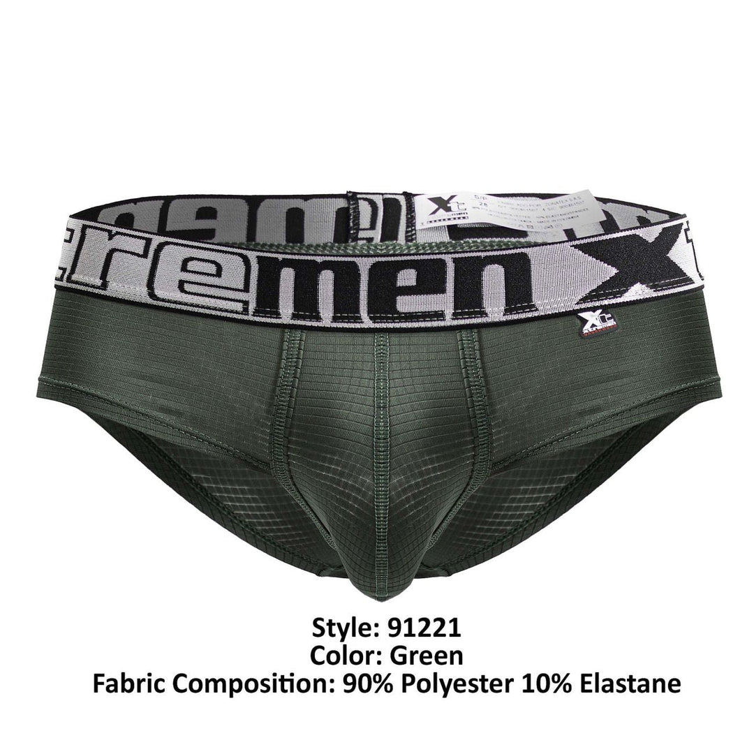 Xtremen Microfiber Briefs in Green – men's briefs