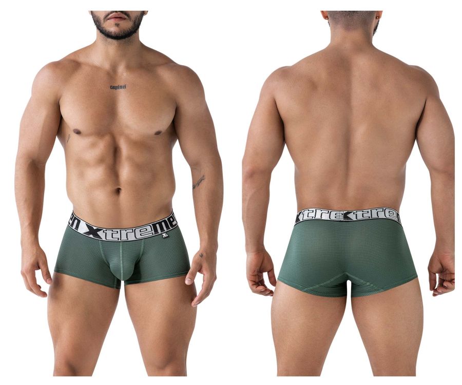 Xtremen Microfiber Trunks in Green – men's trunks