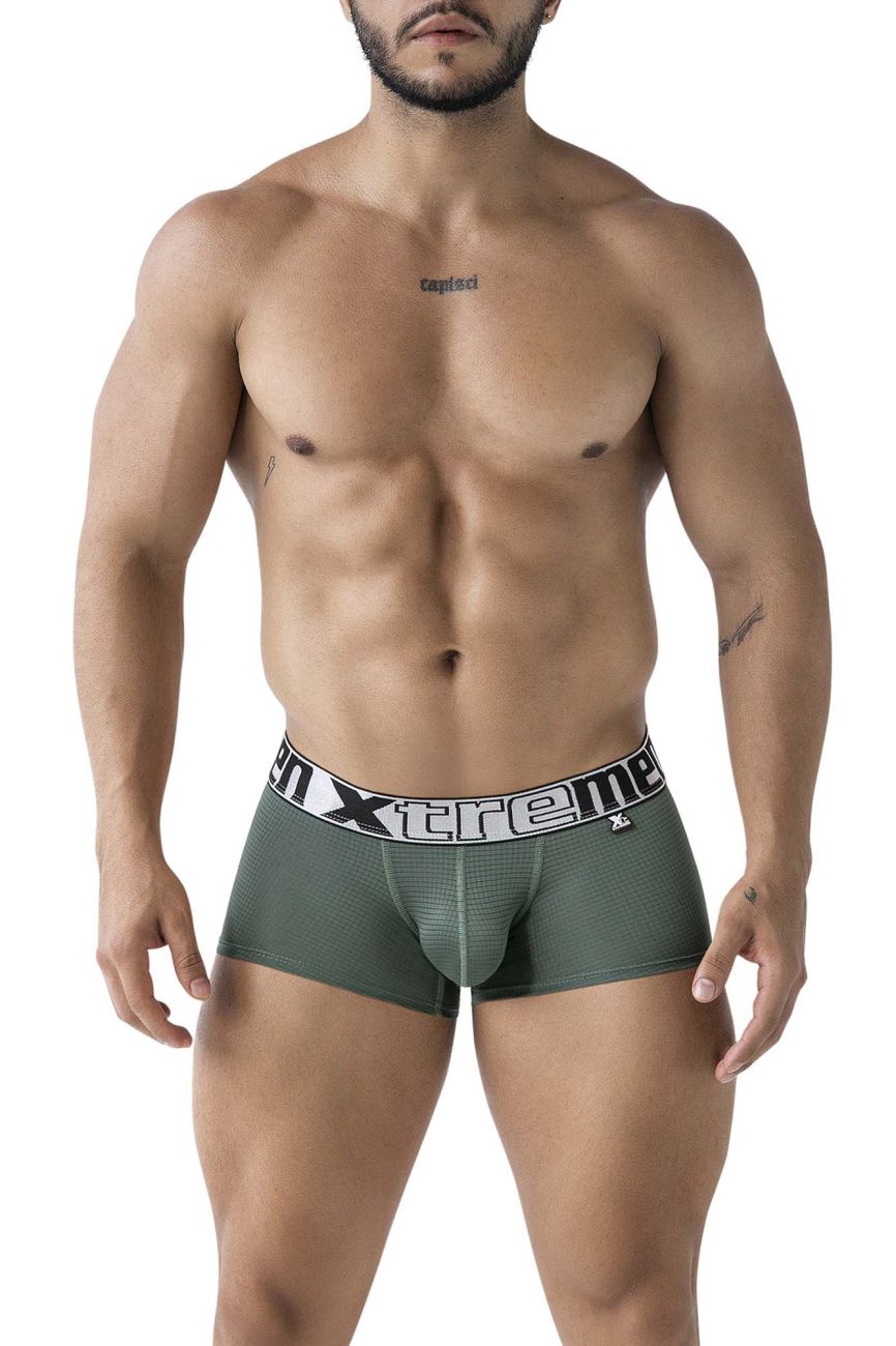 Xtremen Microfiber Trunks in Green – men's trunks