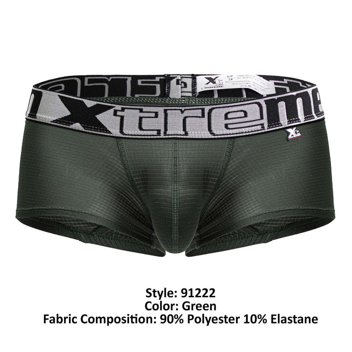 Xtremen Microfiber Trunks in Green – men's trunks