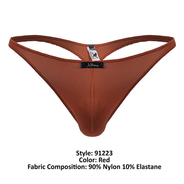 Xtremen Microfiber Men's Thong in Red – men's thongs
