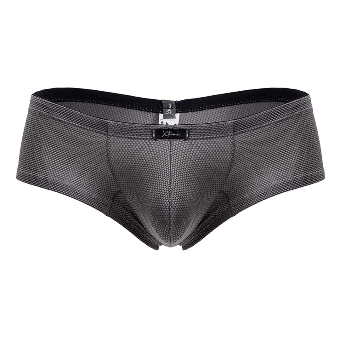 Xtremen Microfiber Men's Trunk Underwear in Gray – men's trunks