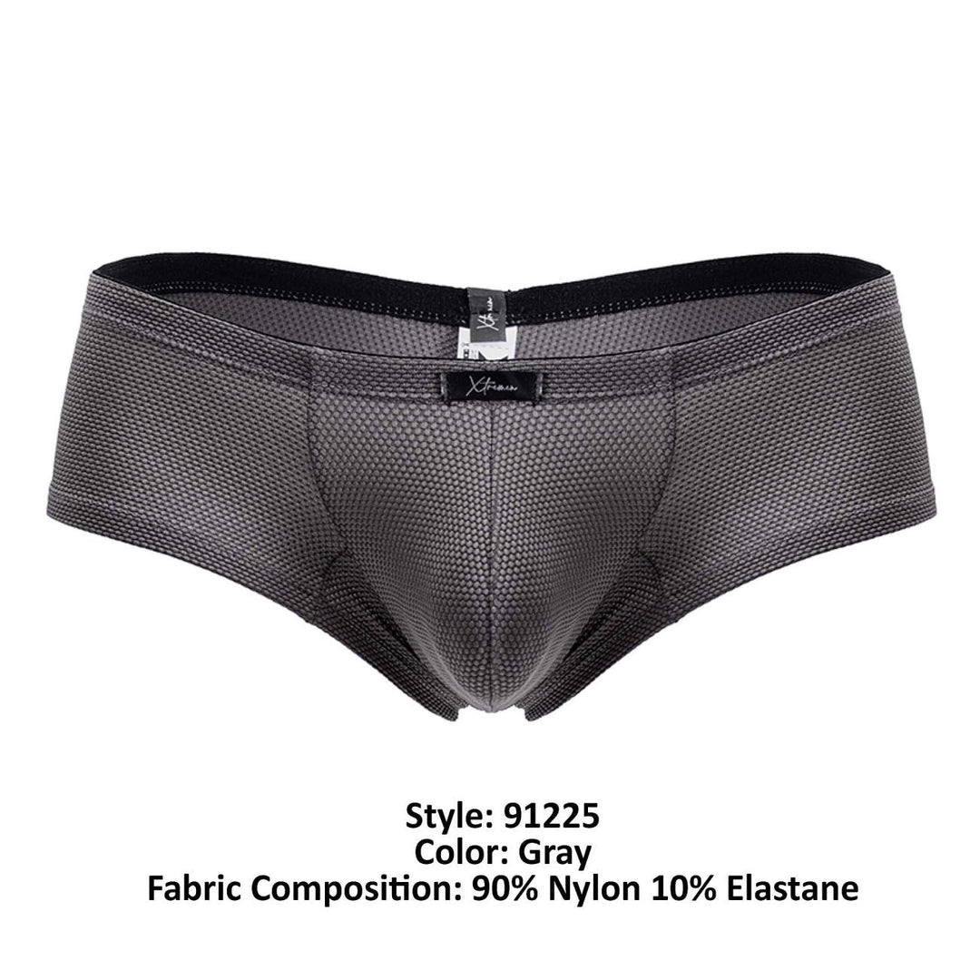 Xtremen Microfiber Men's Trunk Underwear in Gray – men's trunks