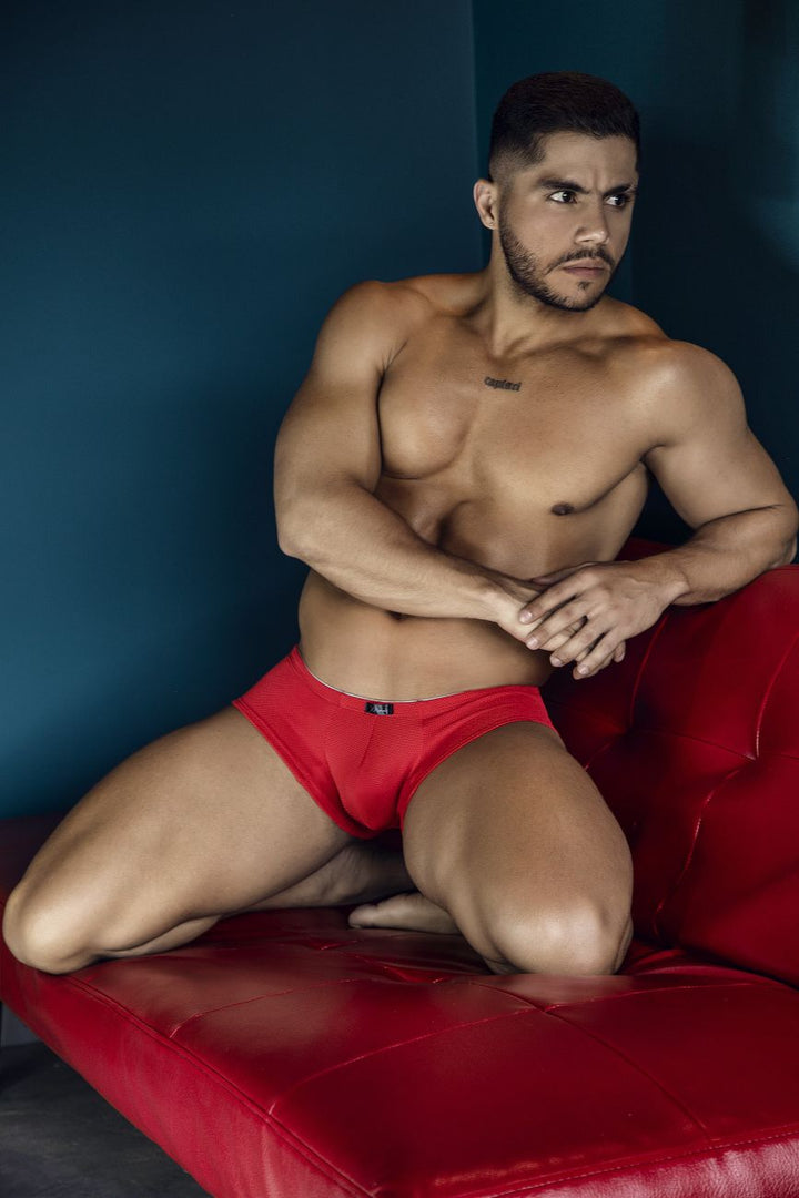 Xtremen Microfiber Men's Trunk Underwear in Red – men's trunks