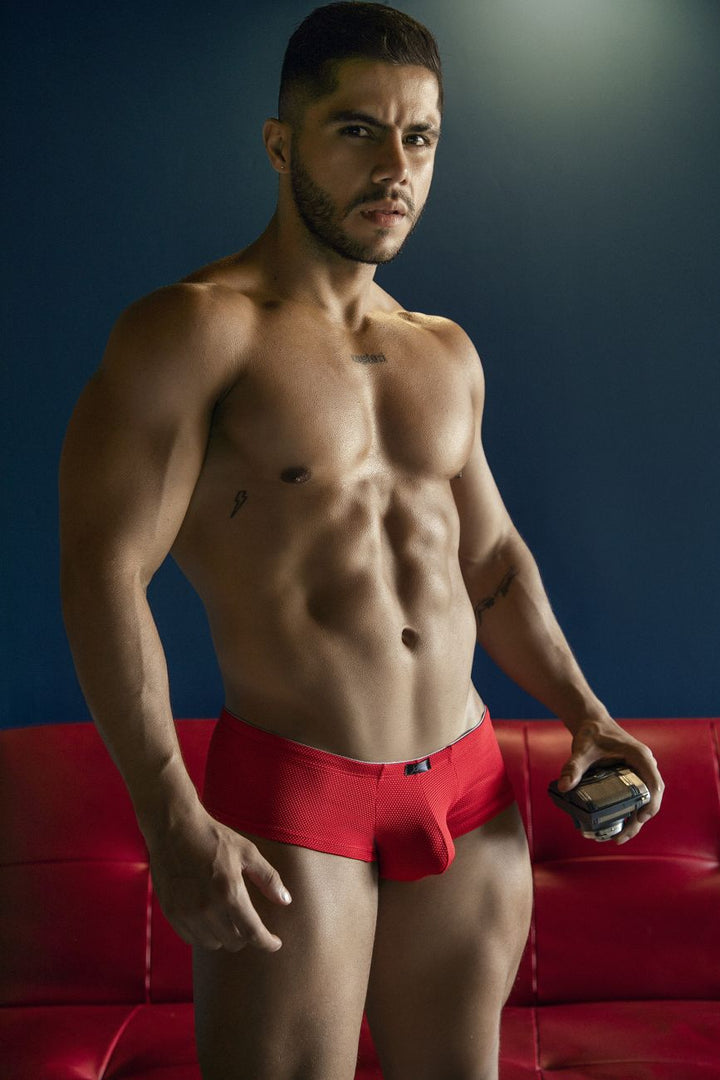 Xtremen Microfiber Men's Trunk Underwear in Red – men's trunks
