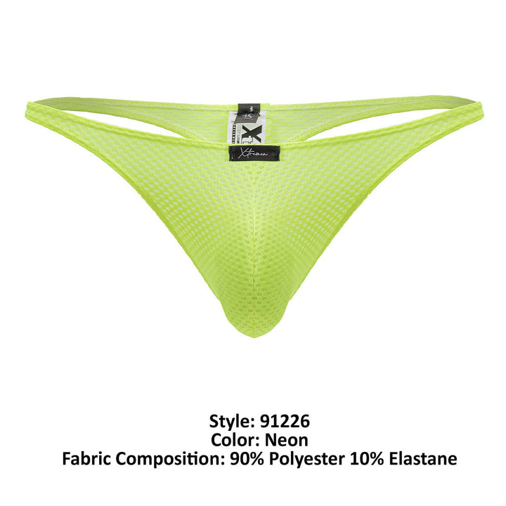 Xtremen Microfiber Thongs in Neon Green – men's thongs
