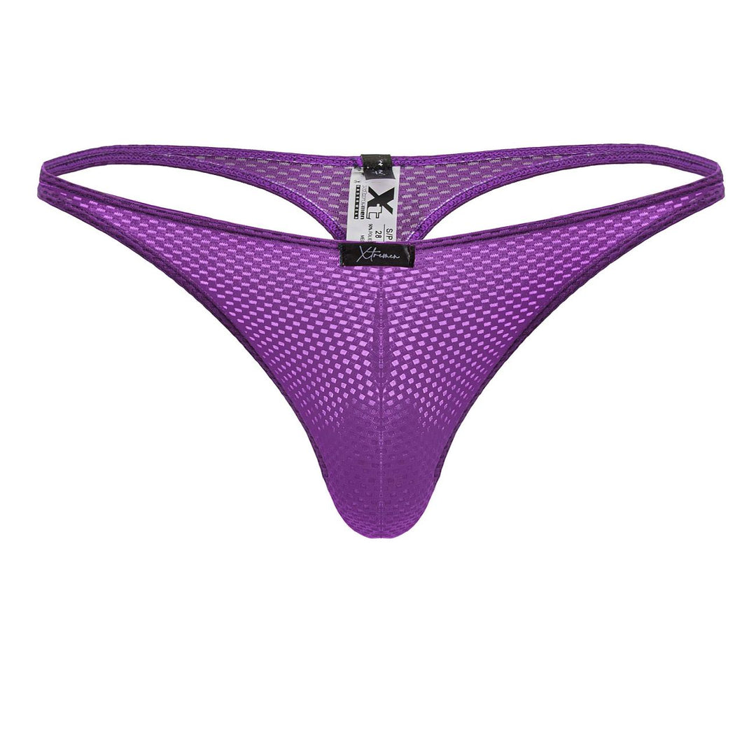 Xtremen Microfiber Thongs in Purple – men's thongs