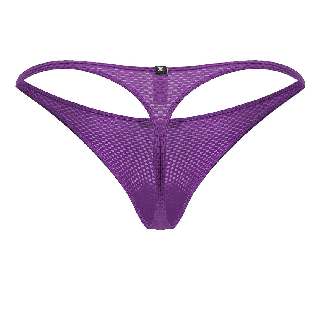 Xtremen Microfiber Thongs in Purple – men's thongs
