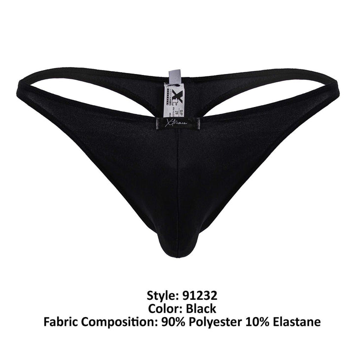 Xtremen Microfiber Men's Thong in Black – men's thongs
