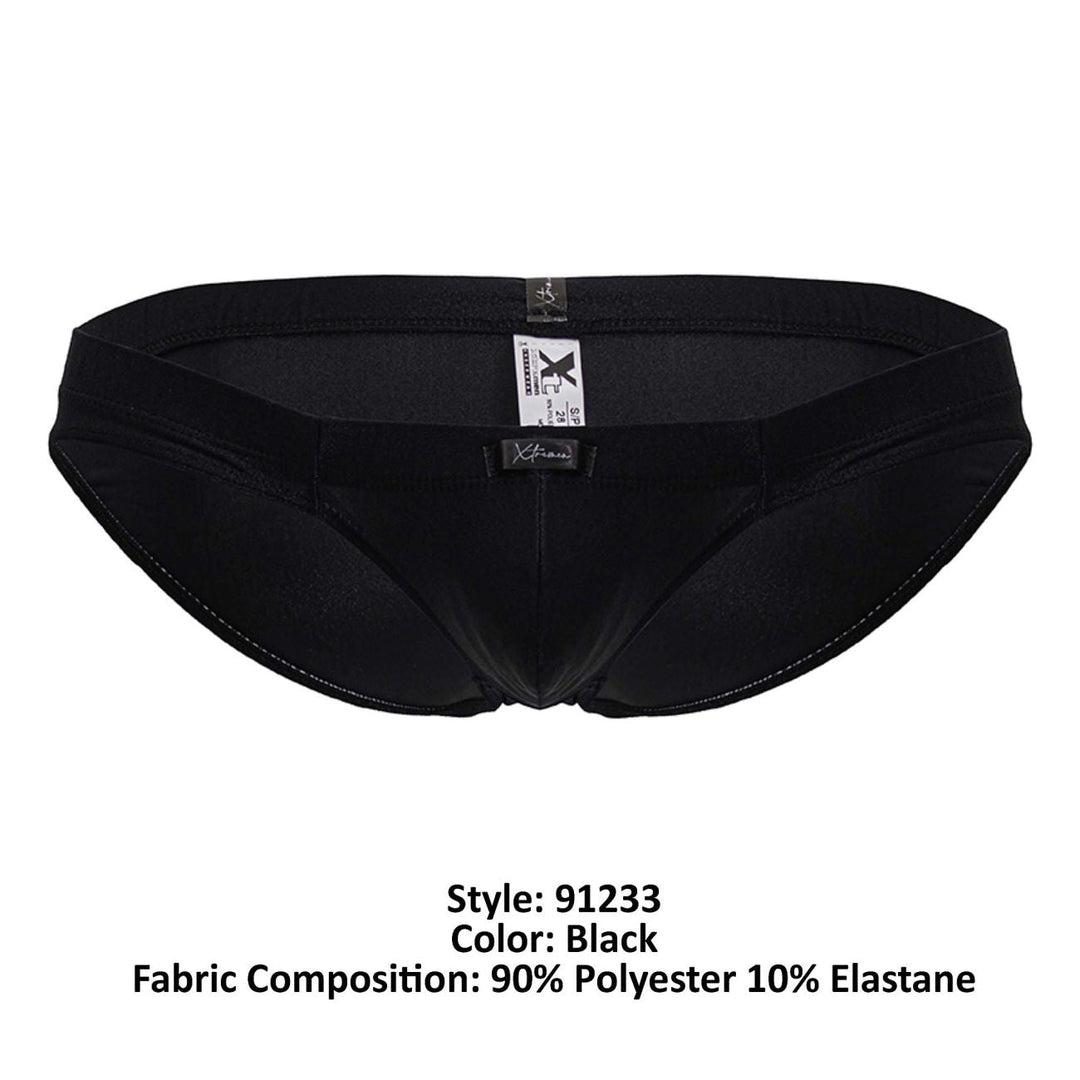 Xtremen Microfiber Men's Bikini Brief in Black – men's briefs