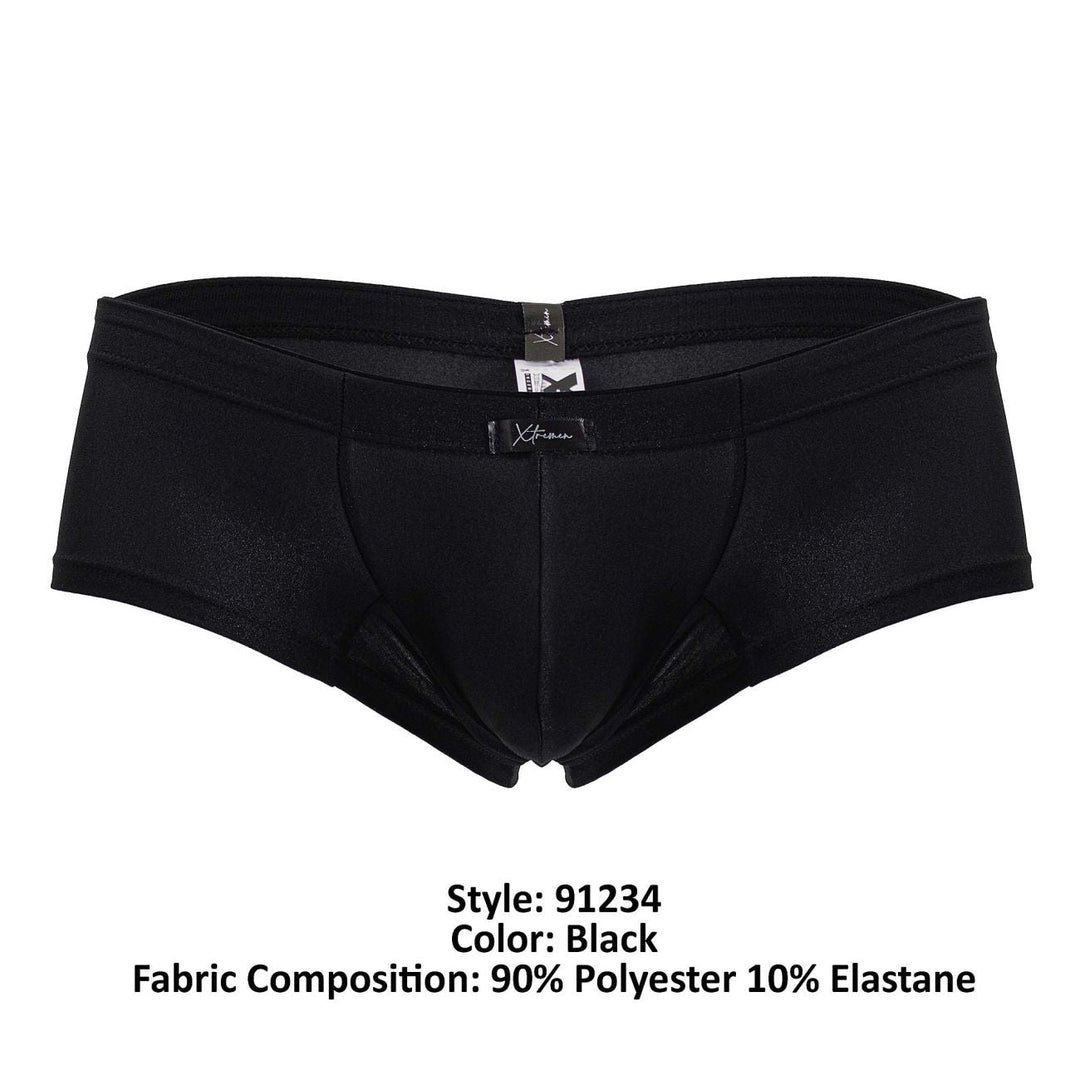Xtremen Microfiber Men's Trunk Underwear in Black – men's trunks