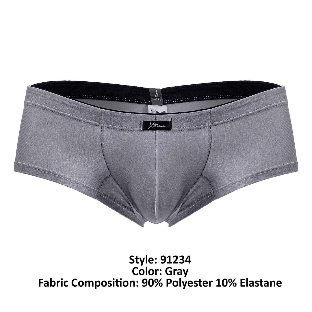Xtremen Microfiber Men's Trunk Underwear in Gray – men's trunks