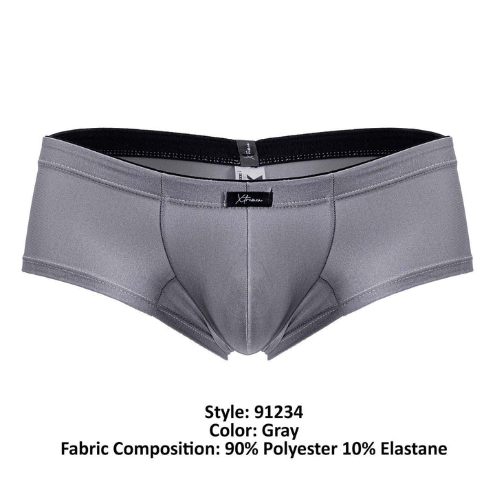 Xtremen Microfiber Men's Trunk Underwear in Gray – men's trunks