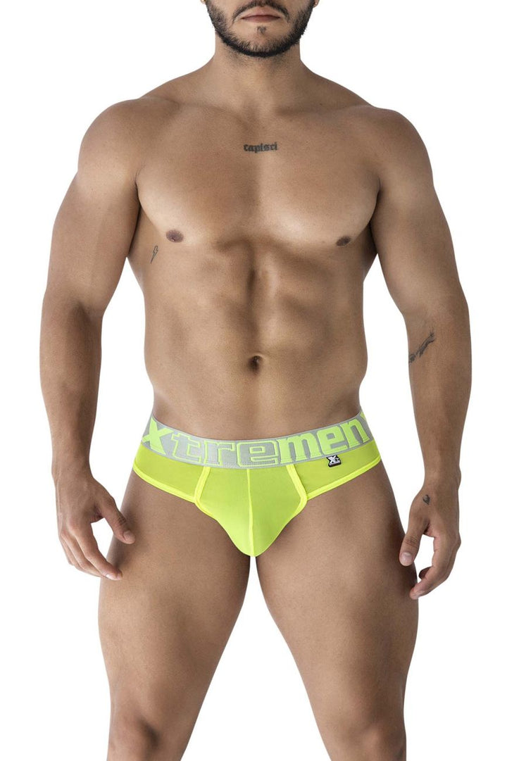 Xtremen Microfiber Men's Thong in Neon Green – men's thongs