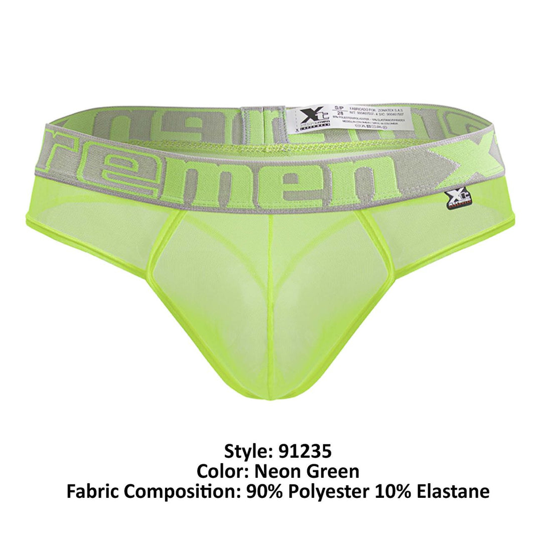 Xtremen Microfiber Men's Thong in Neon Green – men's thongs