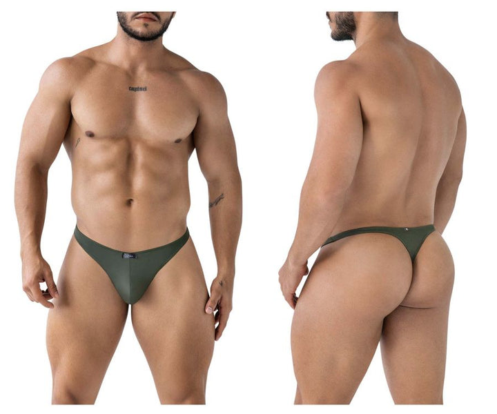 Xtremen Microfiber Men's Thong in Green – men's thongs