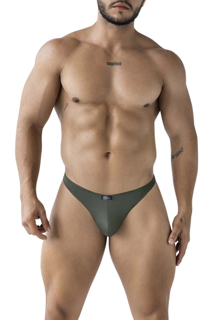 Xtremen Microfiber Men's Thong in Green – men's thongs