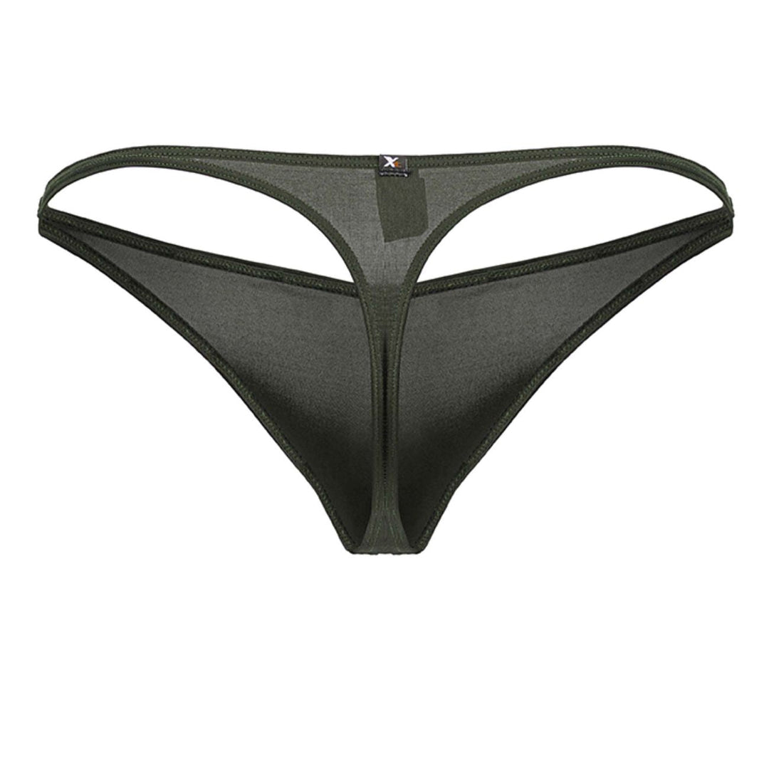 Xtremen Microfiber Men's Thong in Green – men's thongs