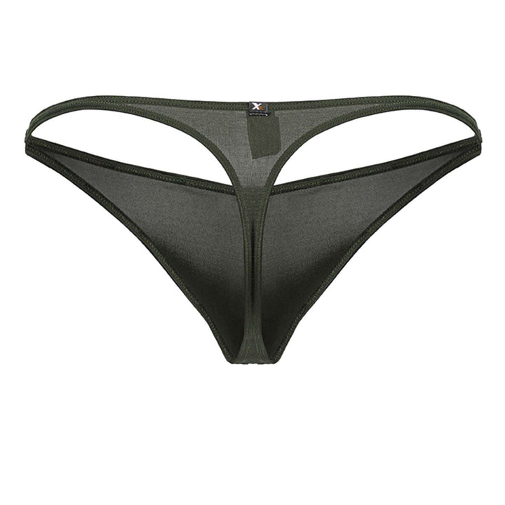 Xtremen Microfiber Men's Thong in Green – men's thongs