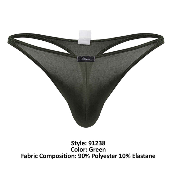 Xtremen Microfiber Men's Thong in Green – men's thongs