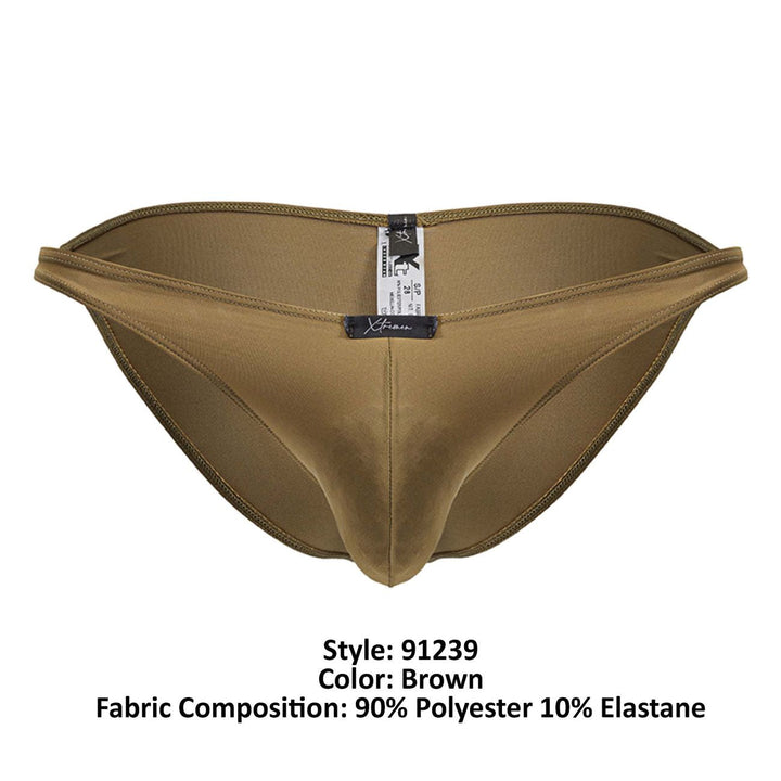 Xtremen Microfiber Men's Bikini Brief in Brown – men's briefs