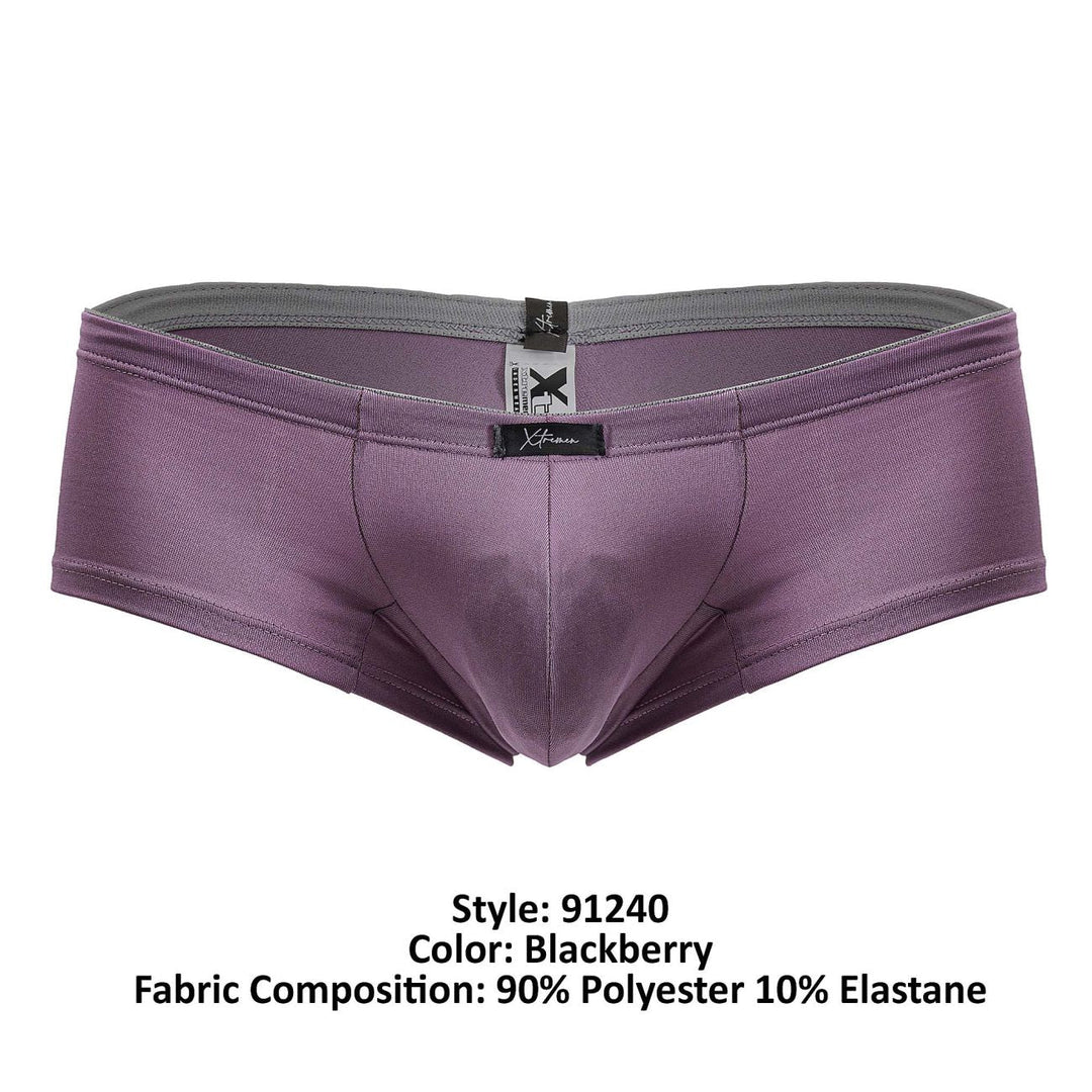 Xtremen Microfiber Men's Trunk Underwear in Blackberry – men's trunks