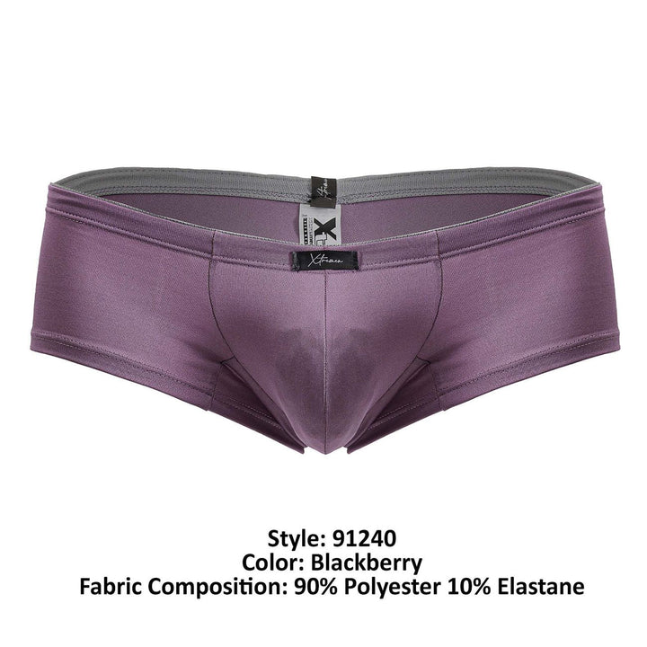Xtremen Microfiber Men's Trunk Underwear in Blackberry – men's trunks