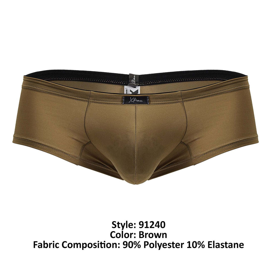 Xtremen Microfiber Men's Trunk Underwear in Brown – men's trunks