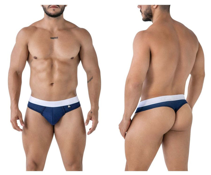 Xtremen Microfiber Men's Thong in Dark Blue – men's thongs