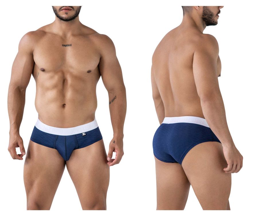 Xtremen Microfiber Men's Bikini Brief in Dark Blue – men's briefs