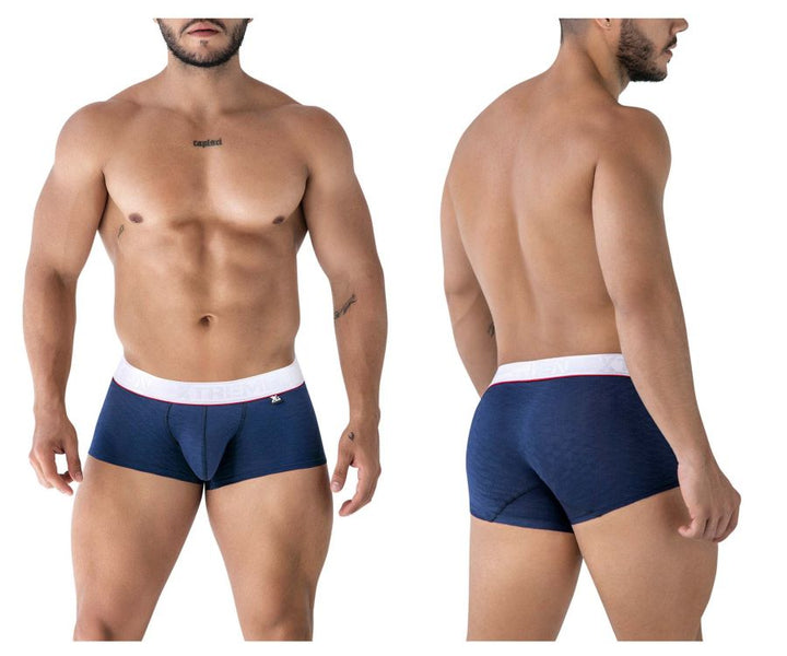 Xtremen Microfiber Men's Trunk Underwear in Dark Blue – men's trunks