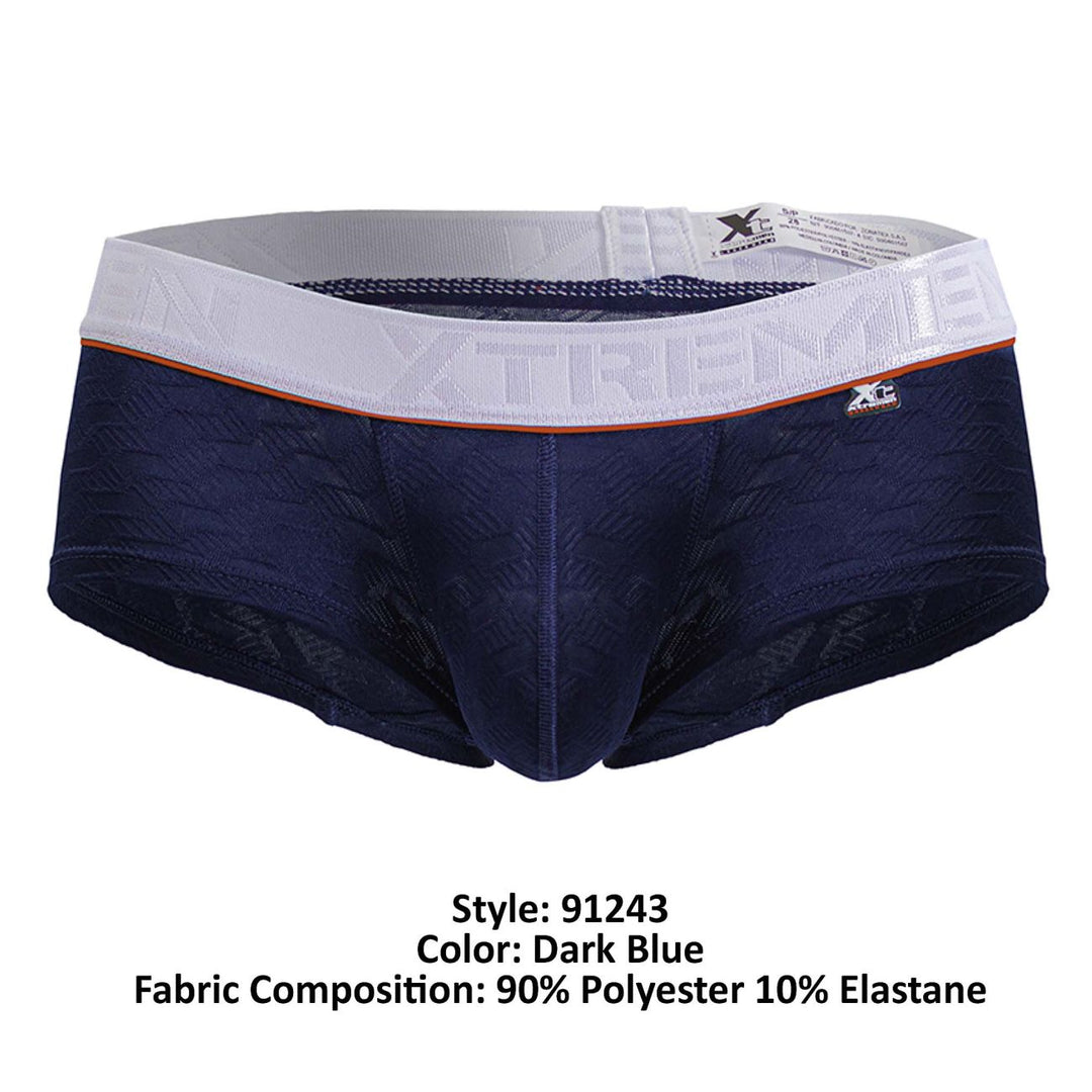 Xtremen Microfiber Men's Trunk Underwear in Dark Blue – men's trunks