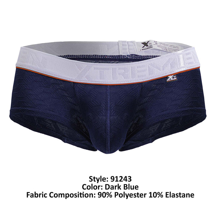Xtremen Microfiber Men's Trunk Underwear in Dark Blue – men's trunks