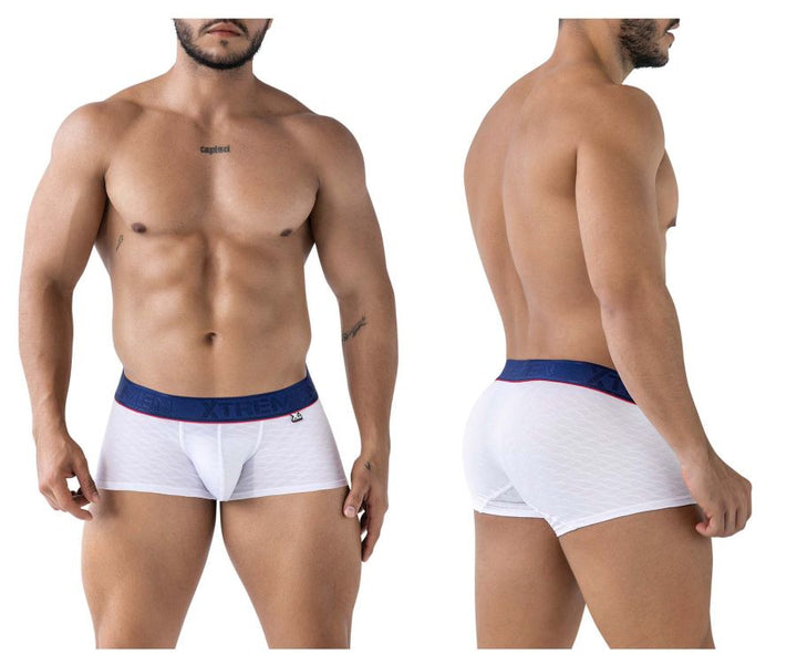 Xtremen Microfiber Men's Trunk Underwear in White – men's trunks