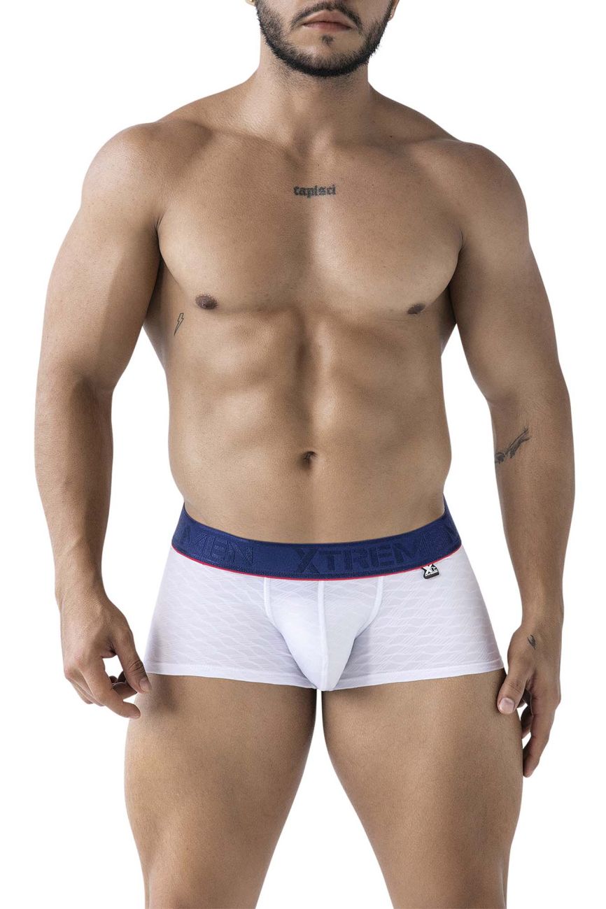 Xtremen Microfiber Men's Trunk Underwear in White – men's trunks