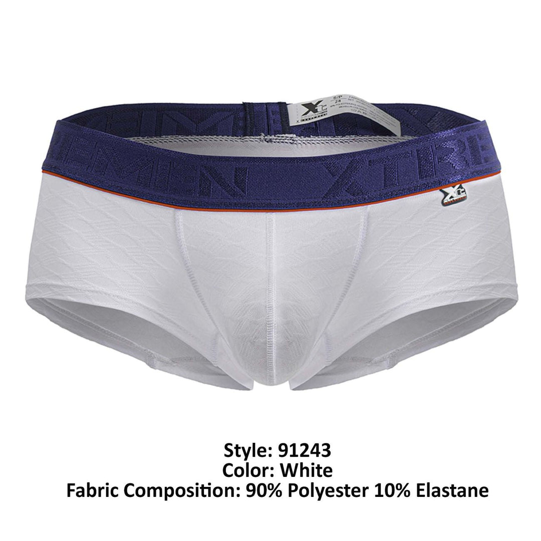 Xtremen Microfiber Men's Trunk Underwear in White – men's trunks