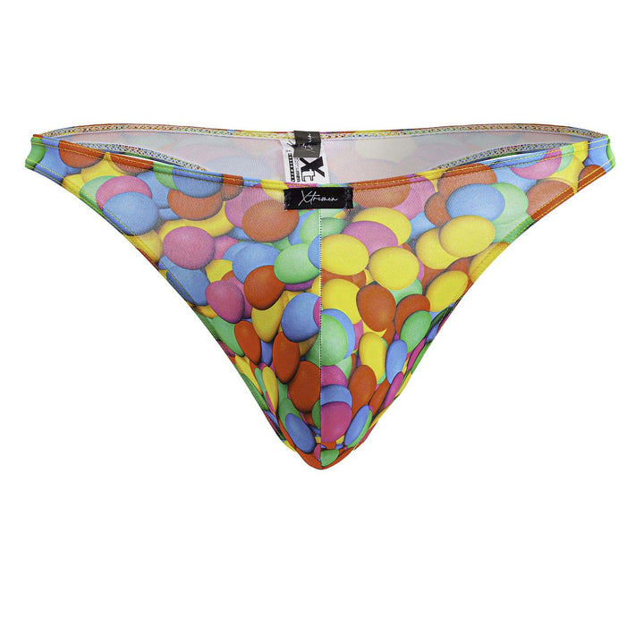 Xtremen Printed Thongs in Bubbles Print – men's thongs